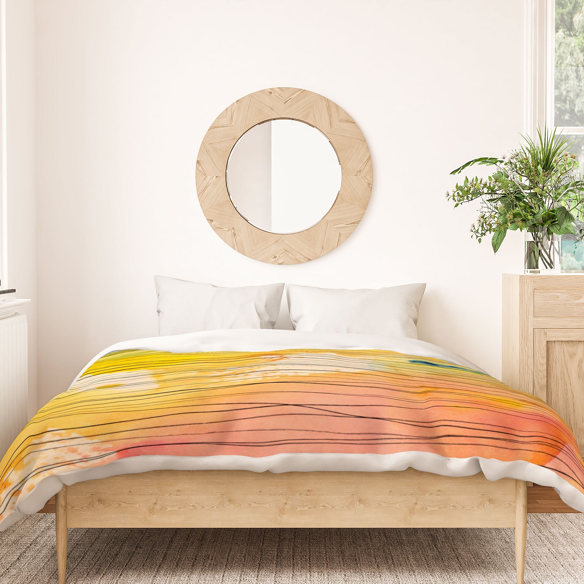 Susanne Kasielke Stripy Collage Duvet Cover
