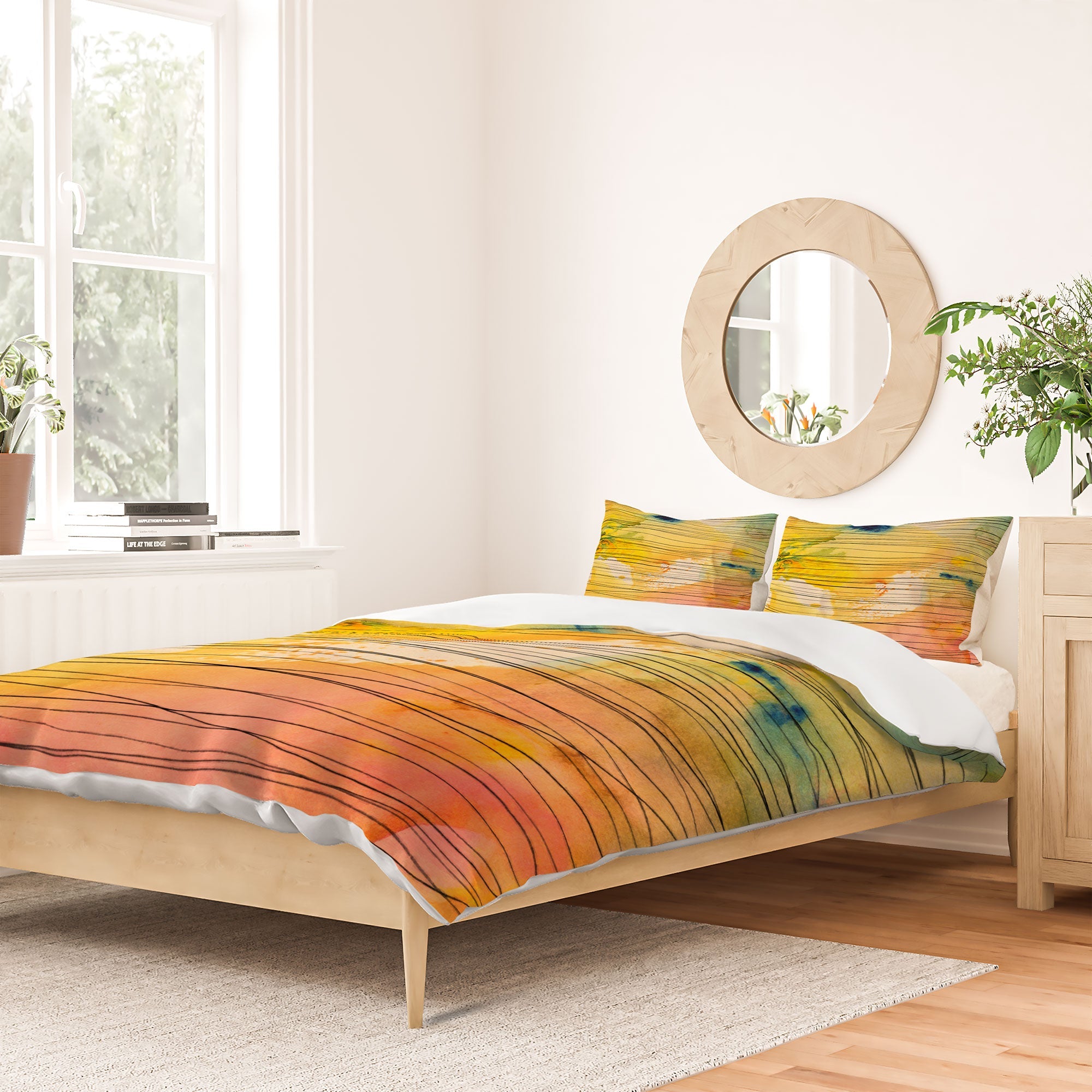 Susanne Kasielke Stripy Collage Duvet Cover