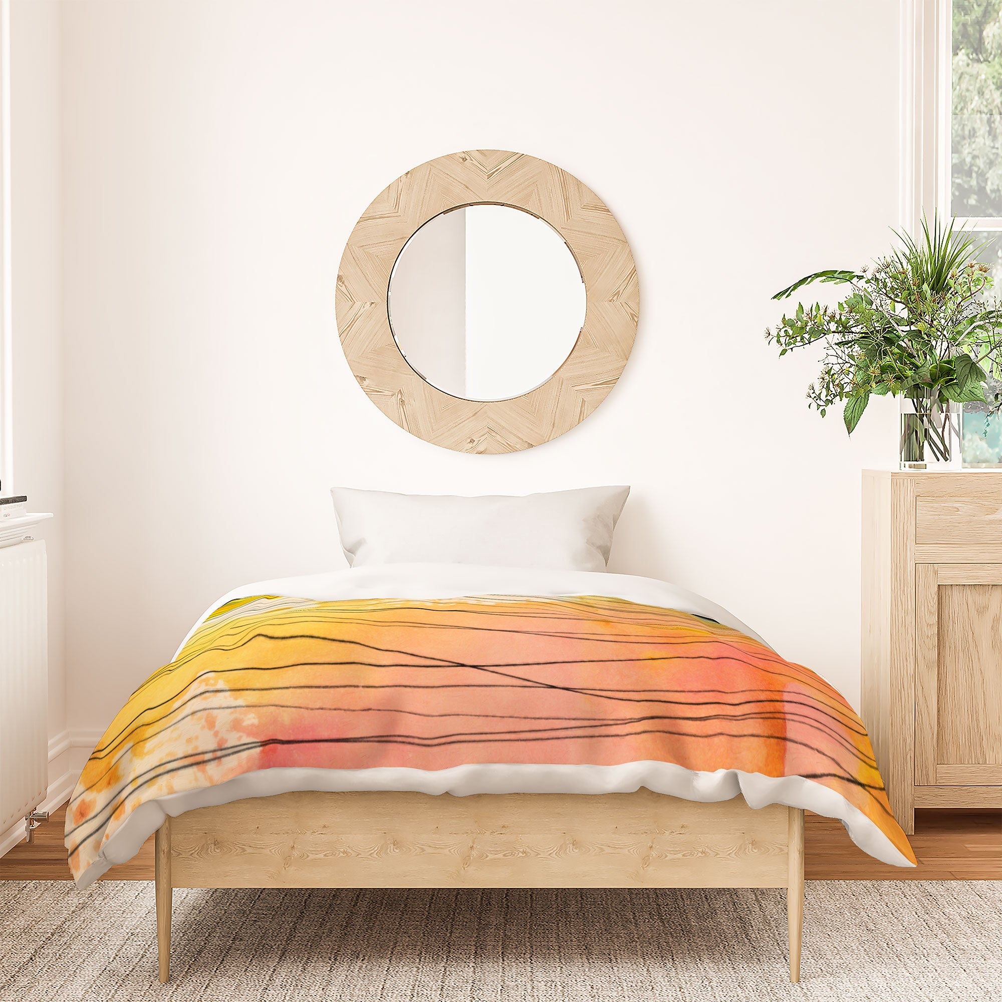 Susanne Kasielke Stripy Collage Duvet Cover