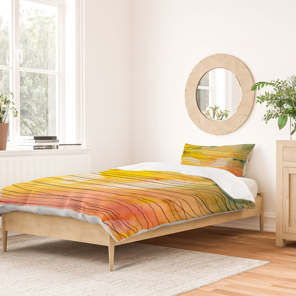 Susanne Kasielke Stripy Collage Duvet Cover