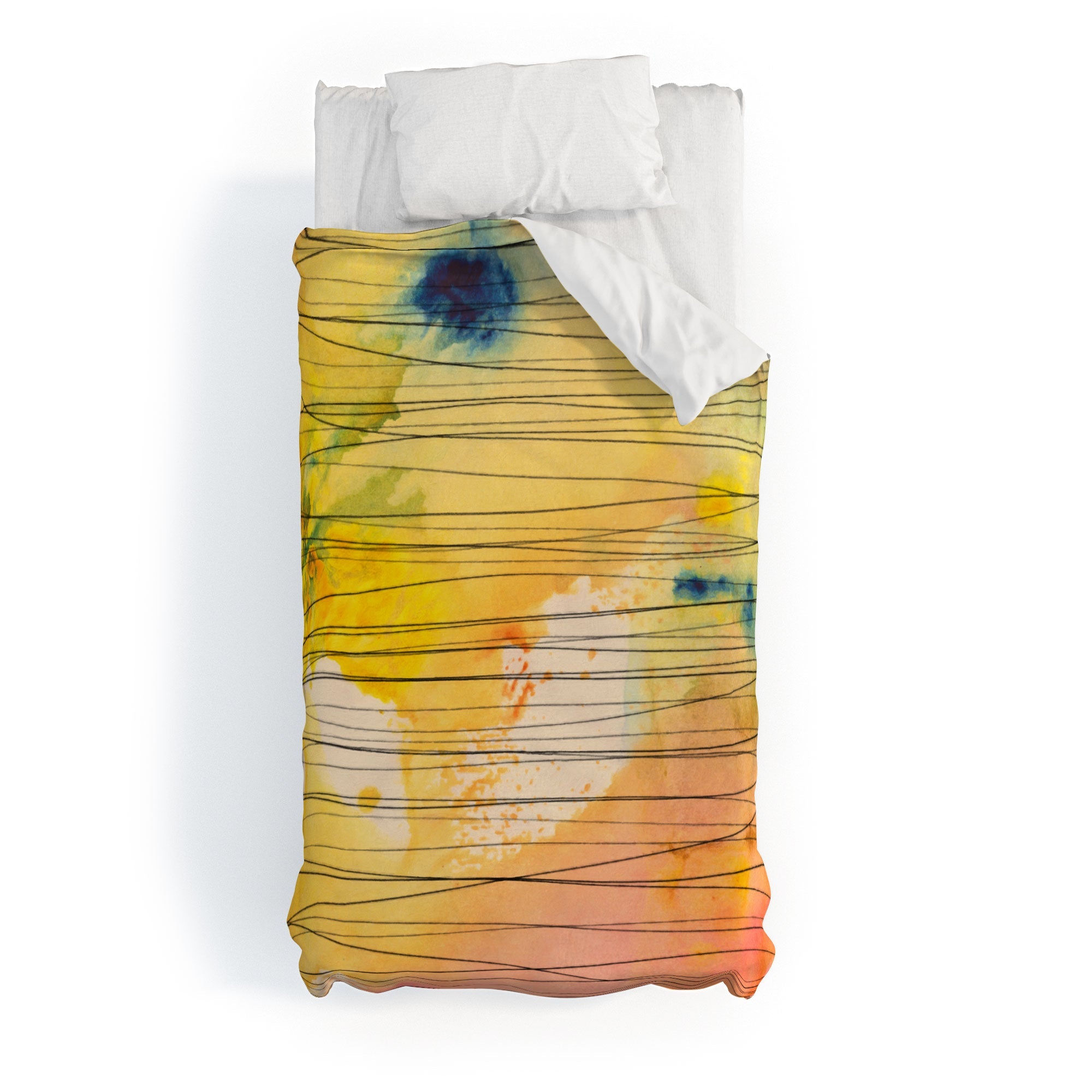 Susanne Kasielke Stripy Collage Duvet Cover