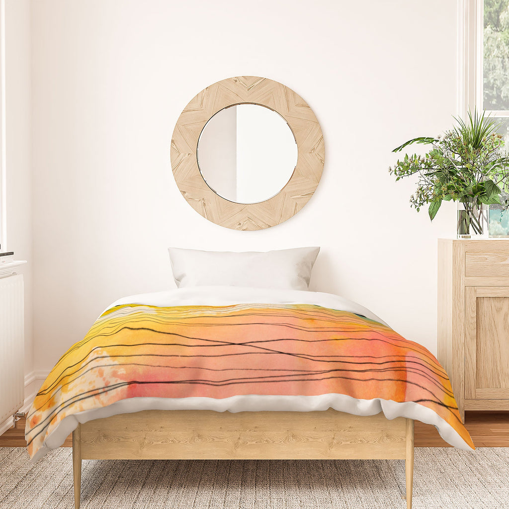 Susanne Kasielke Stripy Collage Duvet Cover