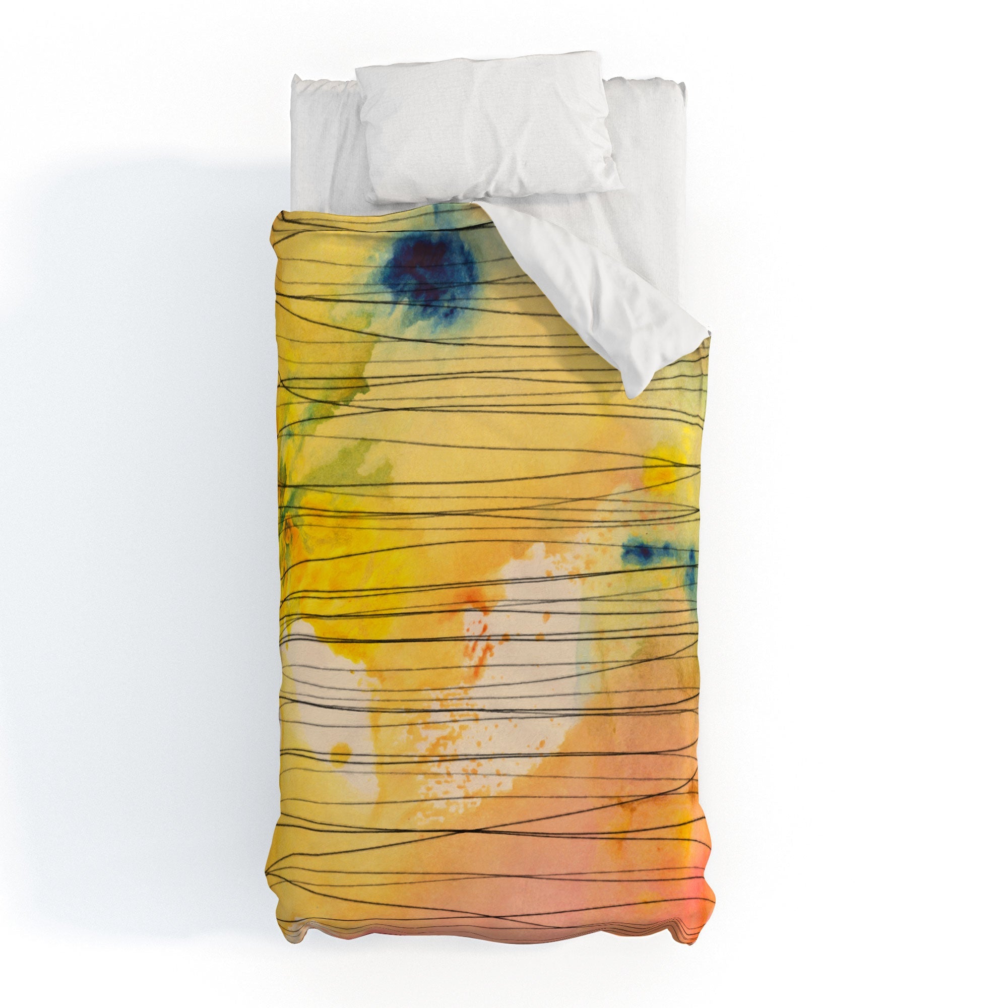 Susanne Kasielke Stripy Collage Duvet Cover