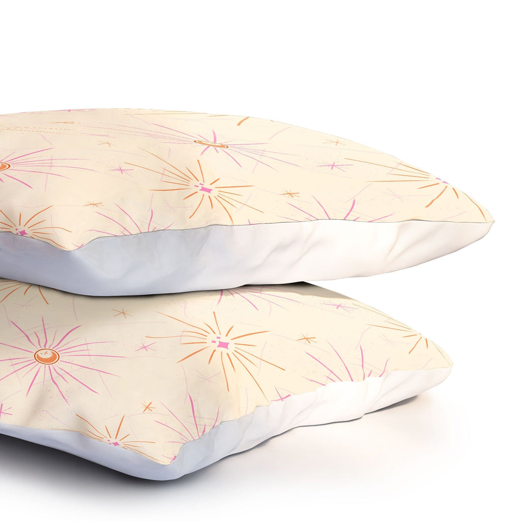 Little Om Pattern Little Moon cream Pillow Shams