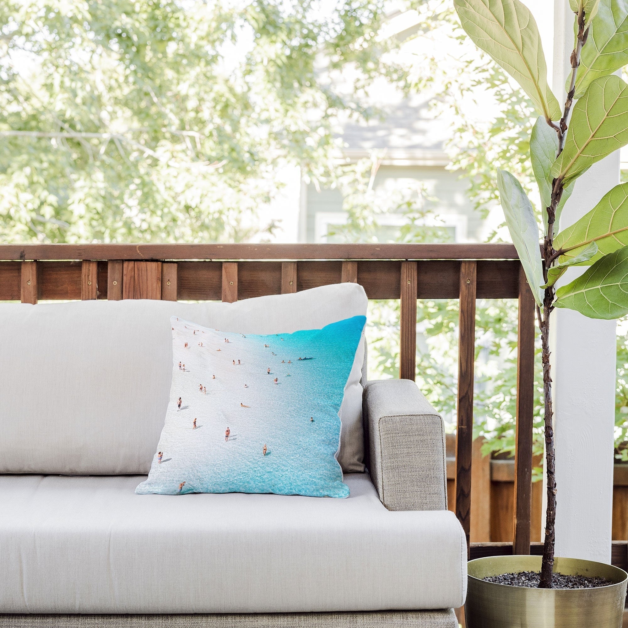 Gal Design Beach Daydream Outdoor Throw Pillow