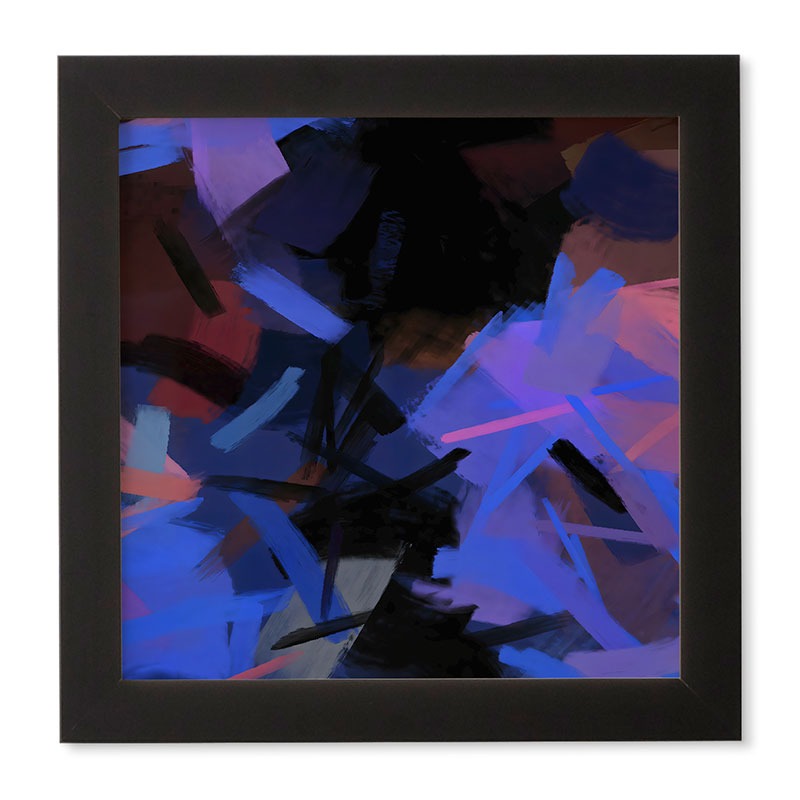 83 Oranges Midnight Sparks Framed Wall Art
