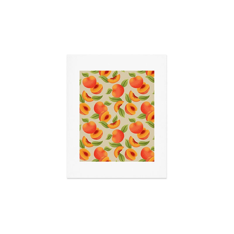 Jessica Molina Peach Pattern Art Print