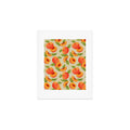 Jessica Molina Peach Pattern Art Print