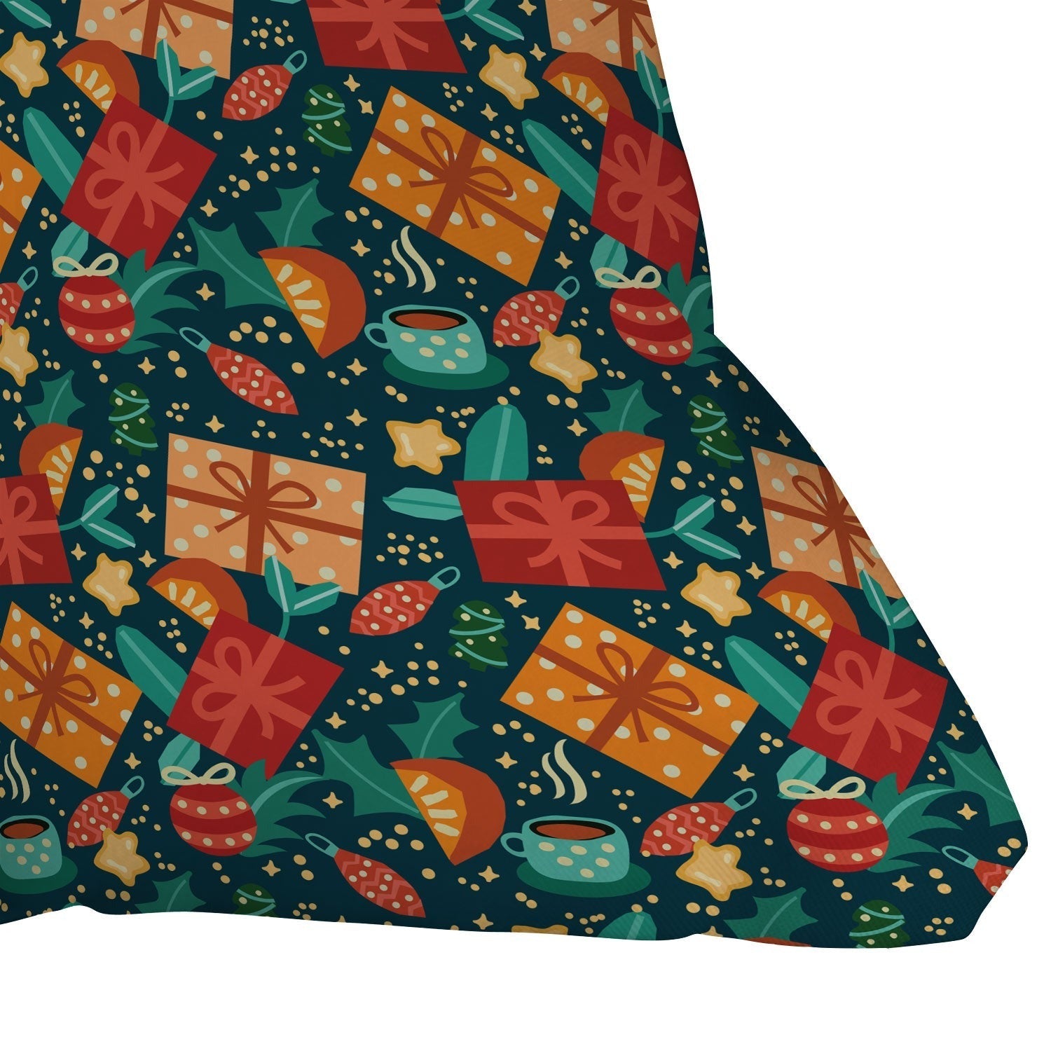 Valeria Frustaci Christmas pattern Outdoor Throw Pillow