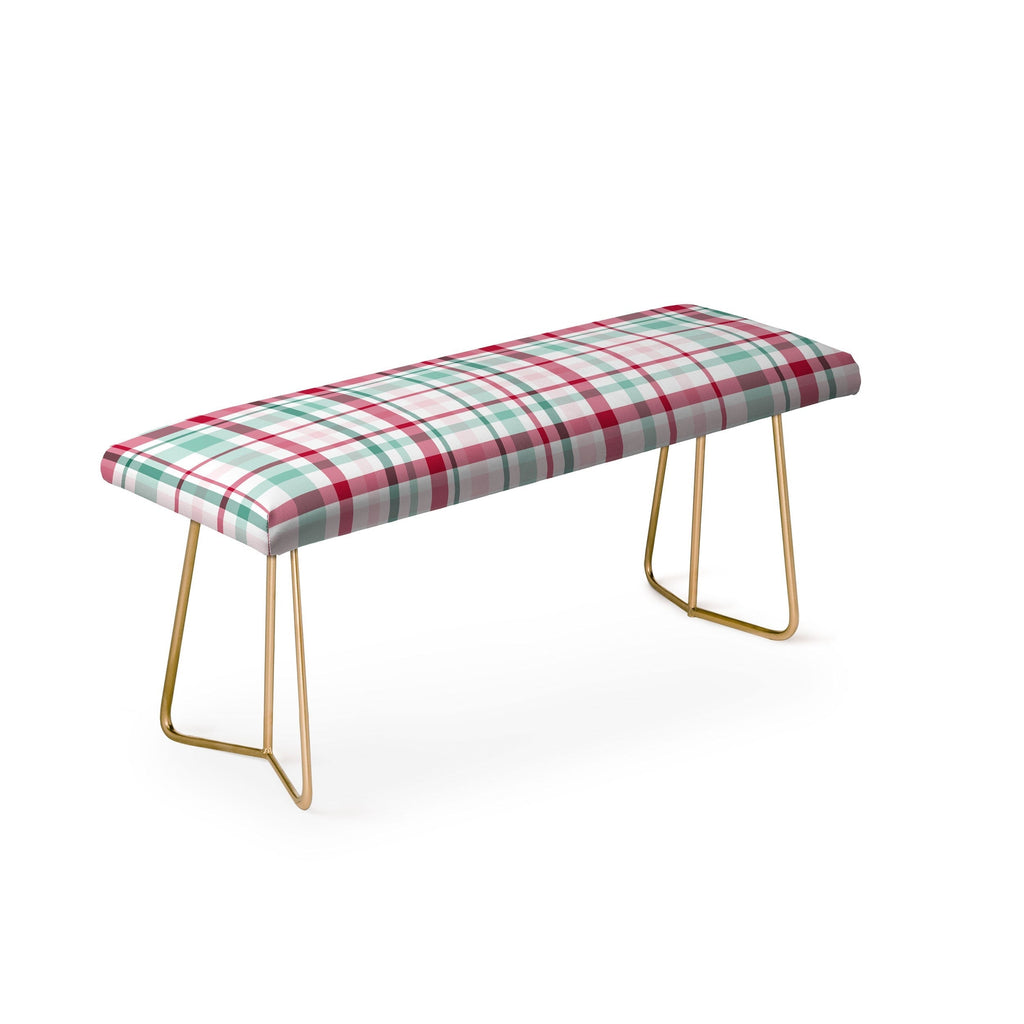 Lisa Argyropoulos Merry Vintage Plaid Bench