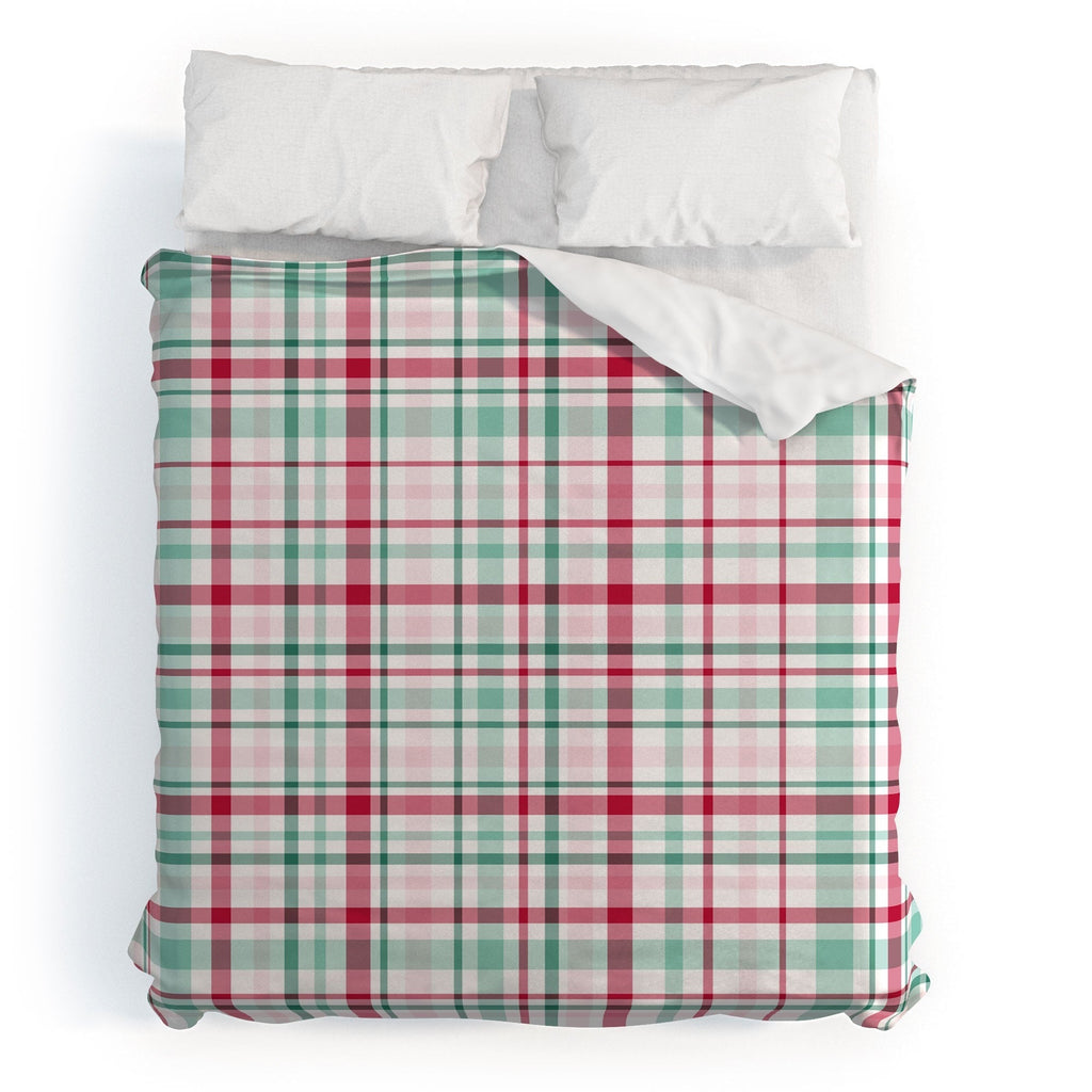Lisa Argyropoulos Merry Vintage Plaid Duvet Cover