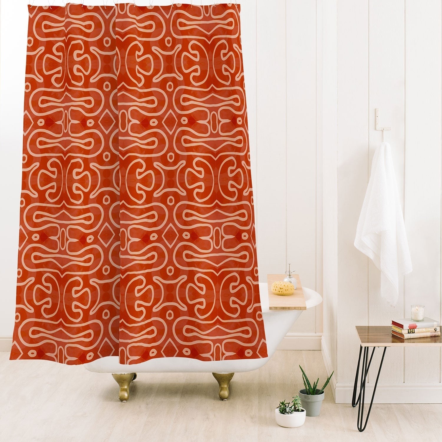 Mirimo Venexiana Burnt Orange Shower Curtain