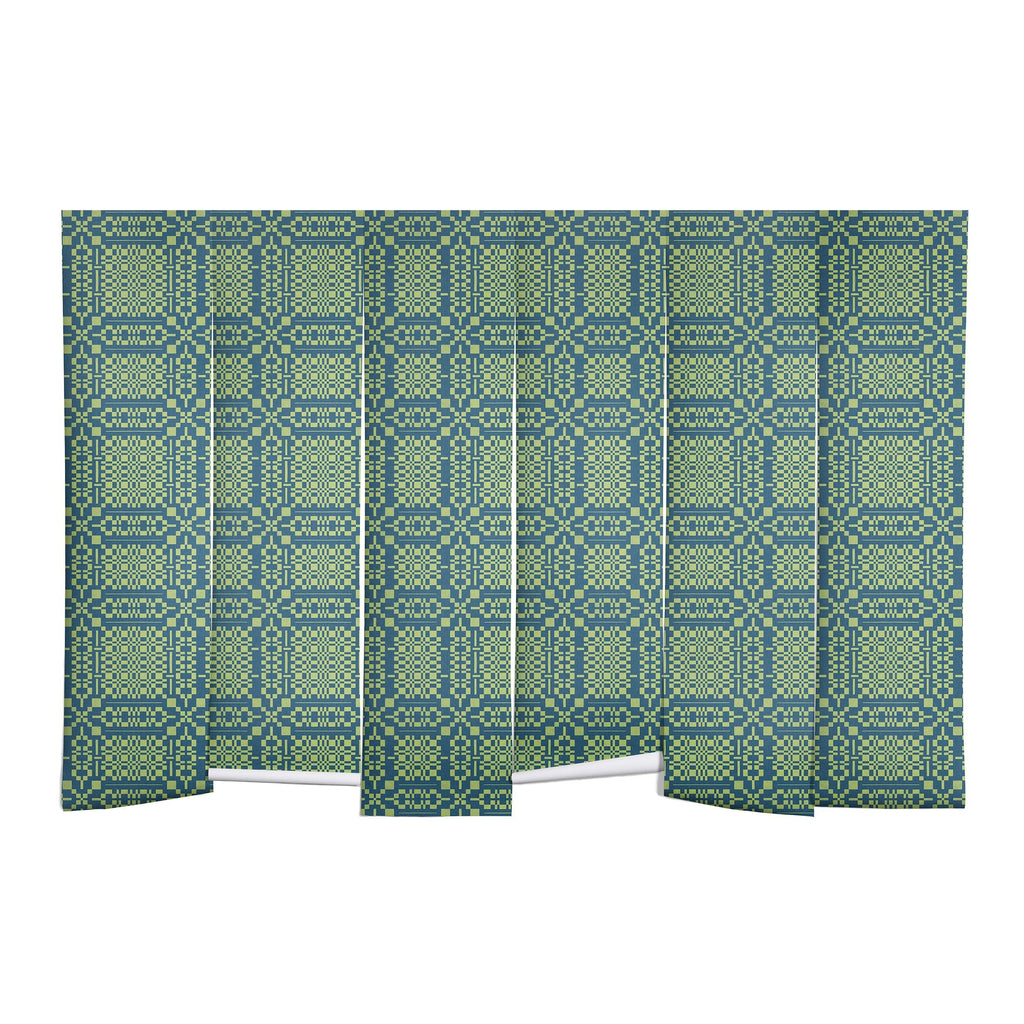 Marta Barragan Camarasa Nostalgic Grid Design Wall Mural