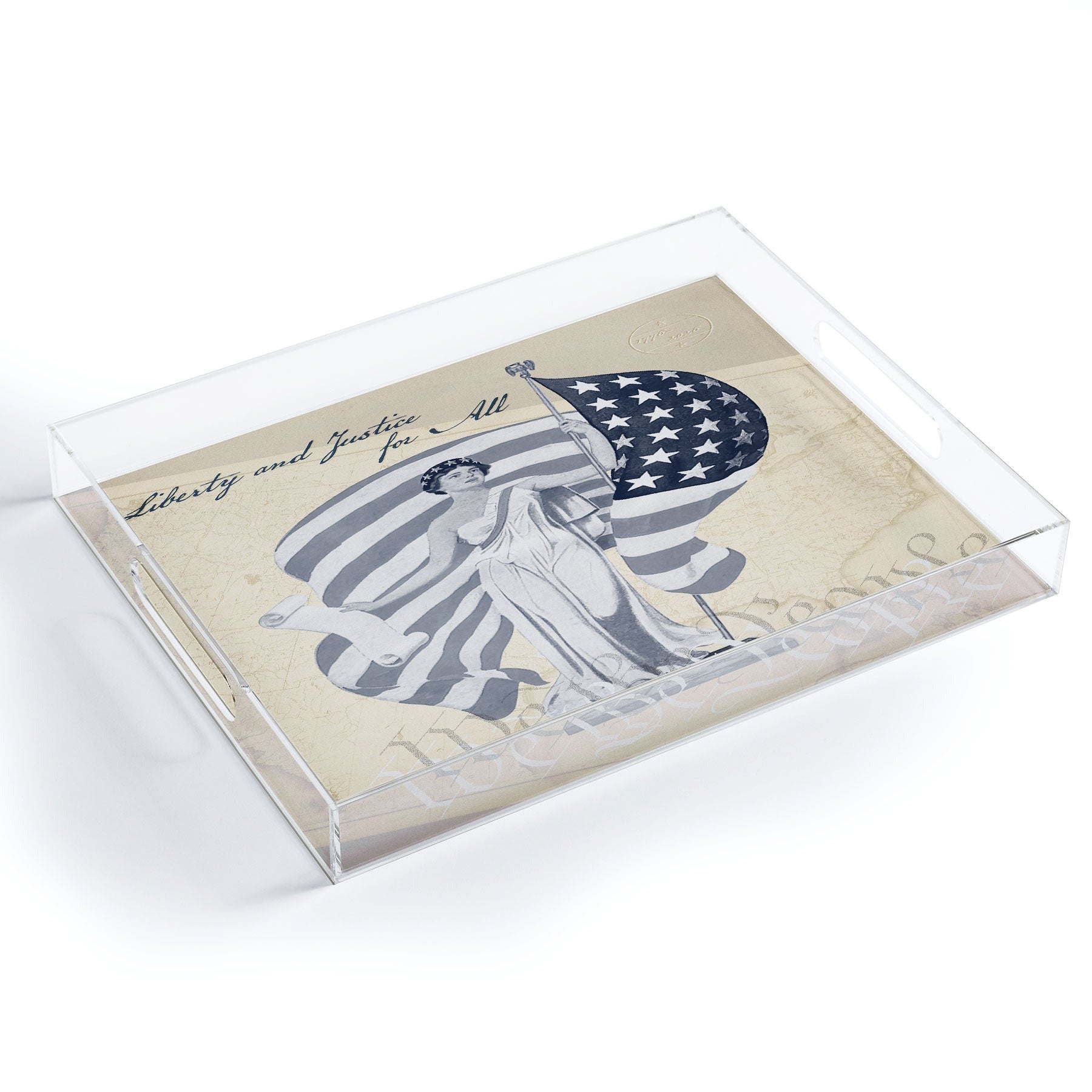 DENY Designs Liberty and Justice Woman Acrylic Tray