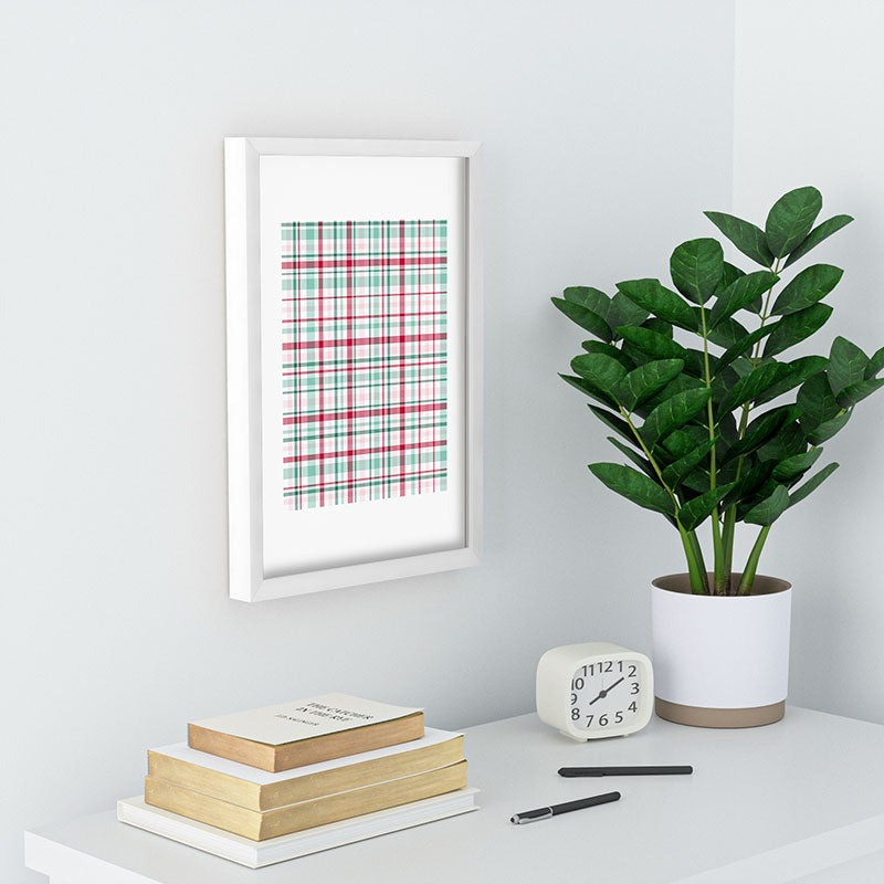 Lisa Argyropoulos Merry Vintage Plaid Recessed Framing Rectangle