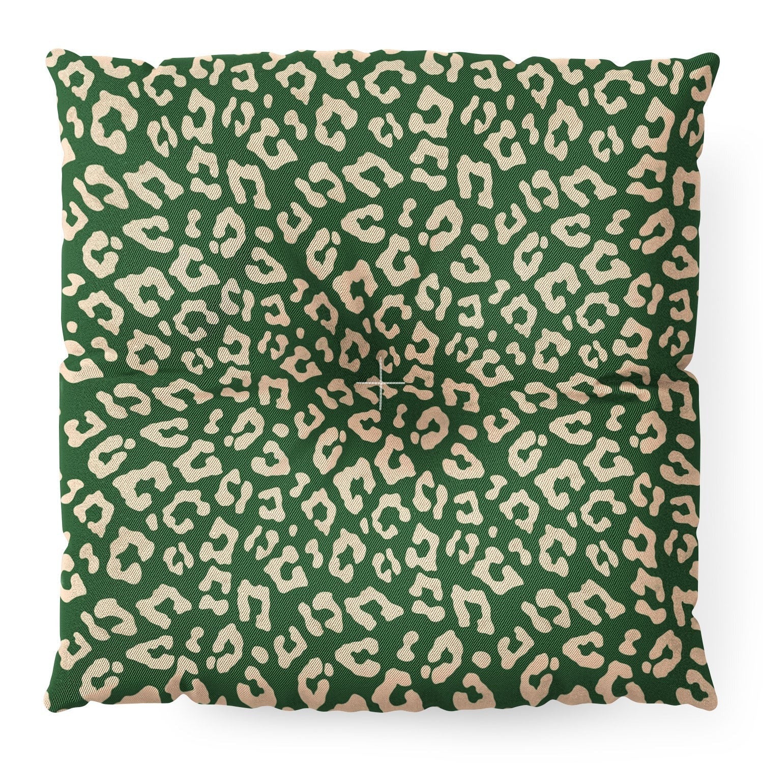 Avenie BR Cheetah Print In Green Floor Pillow Square