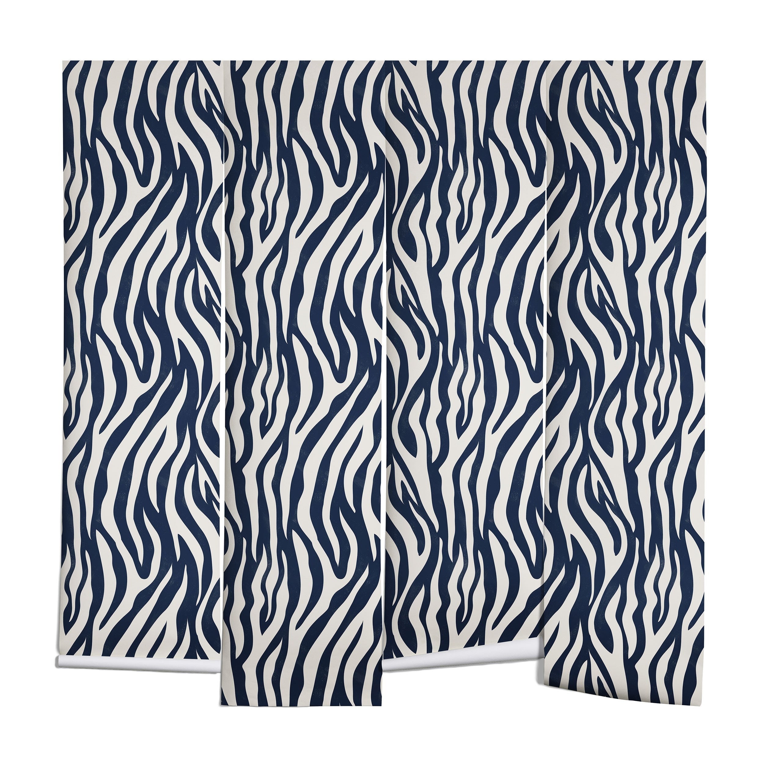 Avenie BR Navy Tiger Stripes Wall Mural