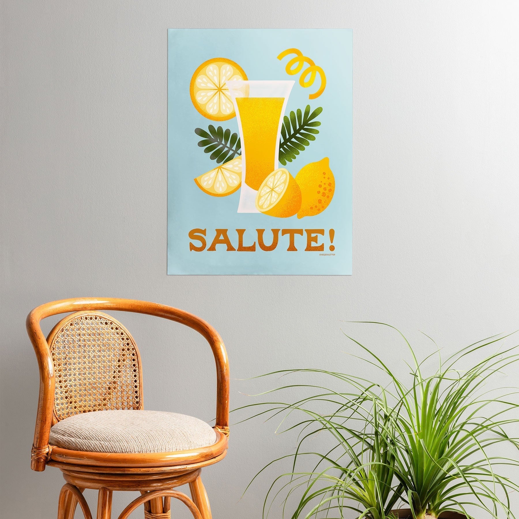 Jessica Molina Limoncello Cocktail Poster
