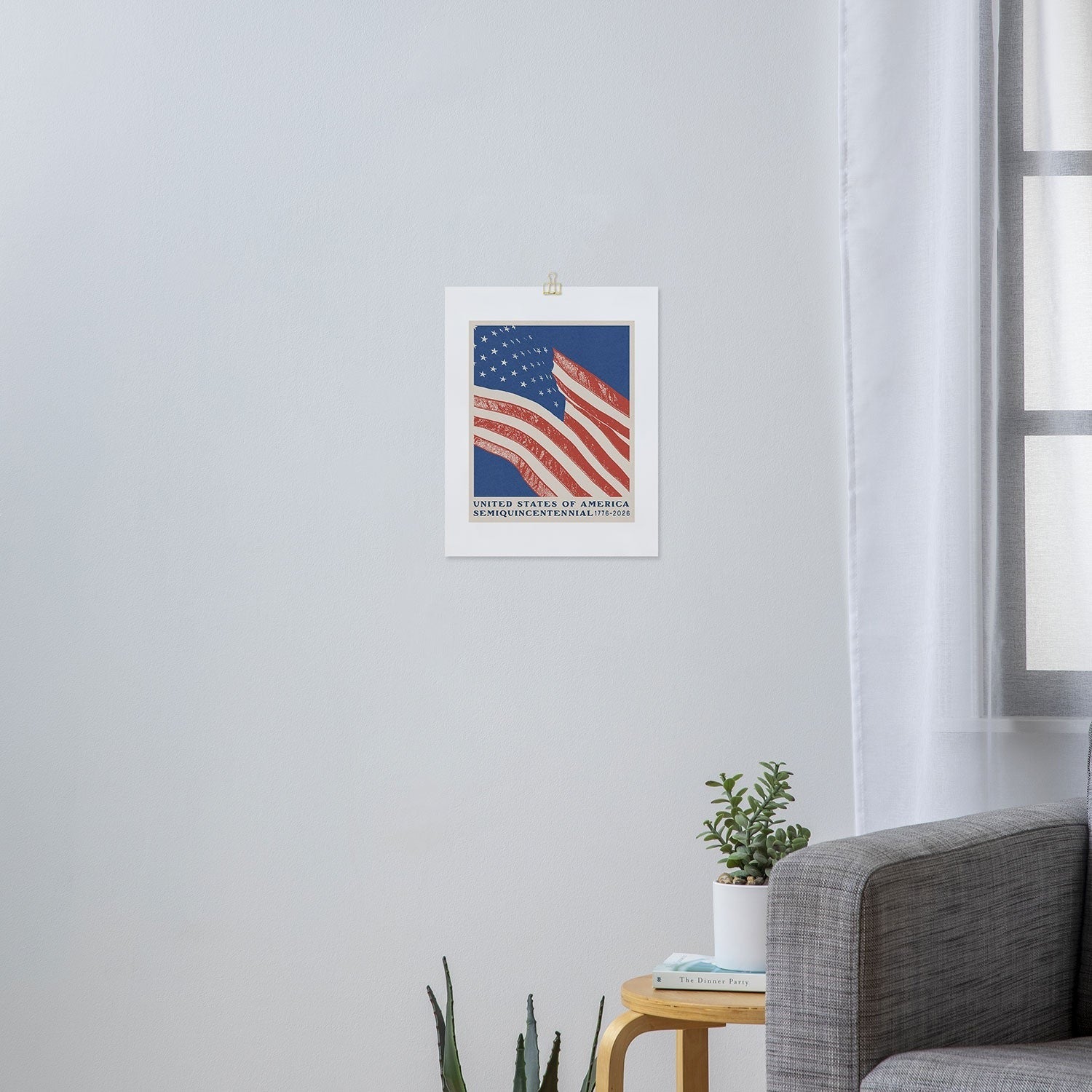 DENY Designs Stars n Stripes Semiquincentennial Art Print