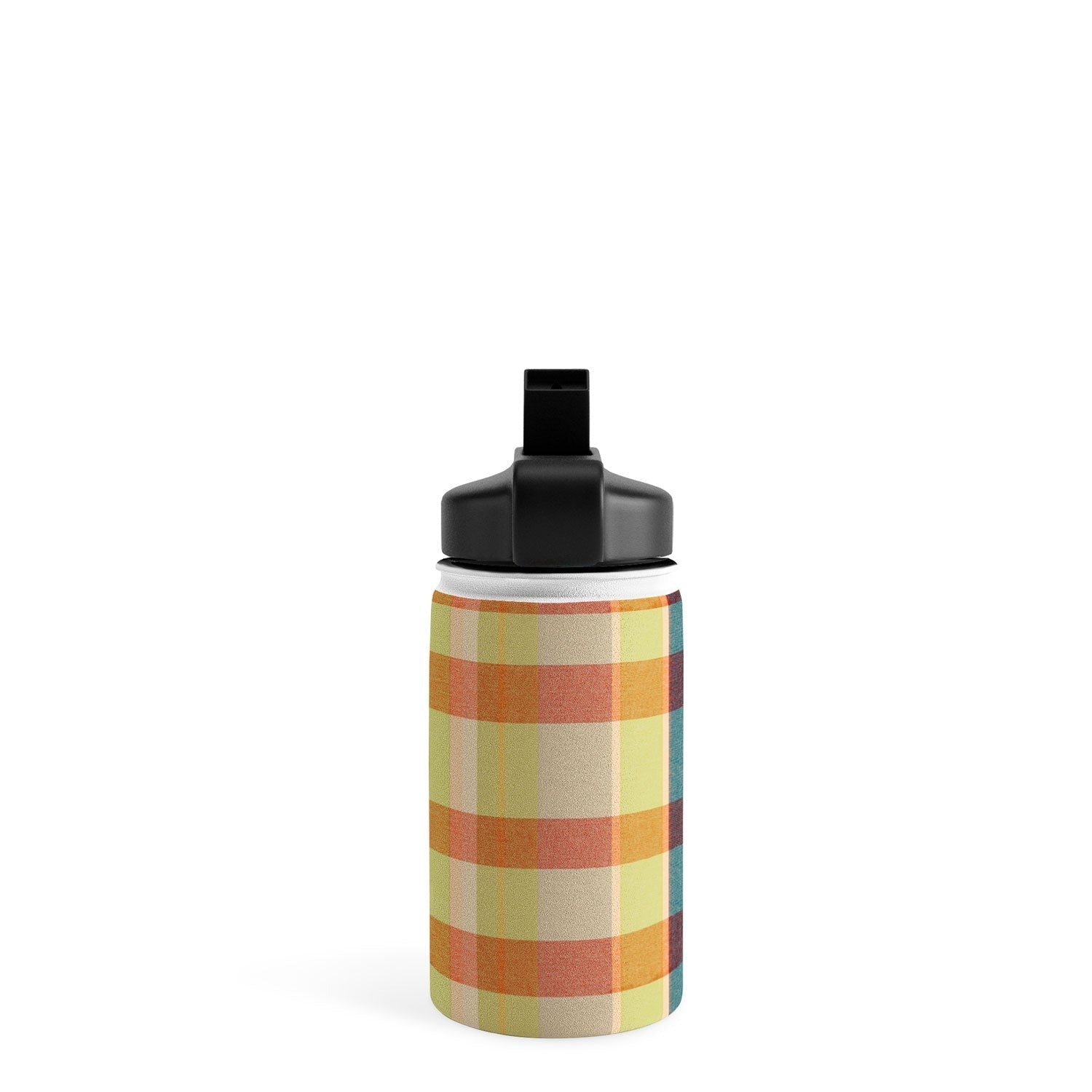 Marta Barragan Camarasa Retro Picnic Plaid Warm Tones Water Bottle