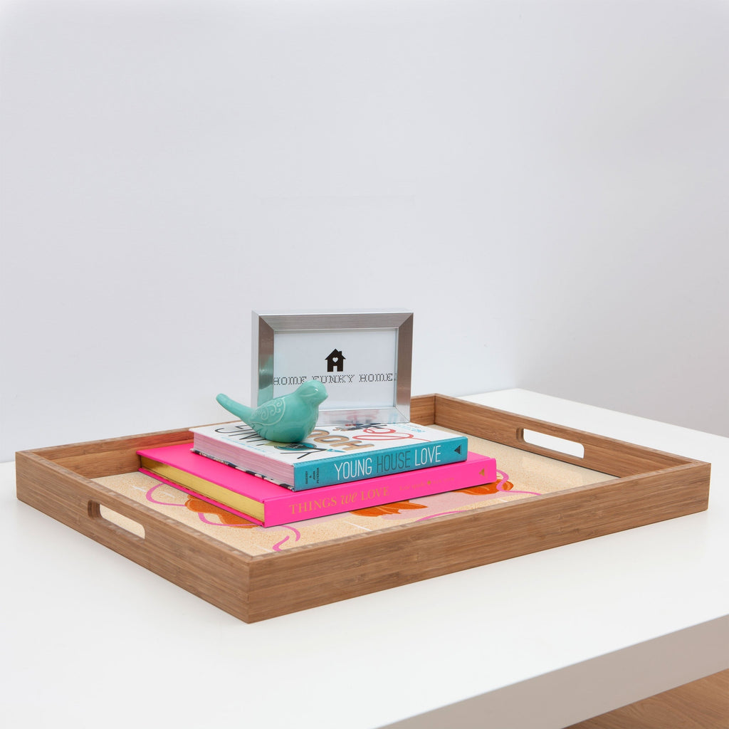 Little Om Zodiac Signs Gemini Rectangular Tray
