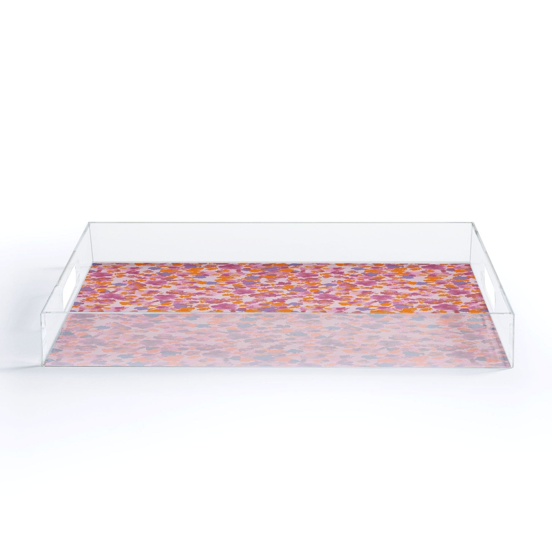 Gabriela Fuente Day Dreaming Watercolor Pink Acrylic Tray