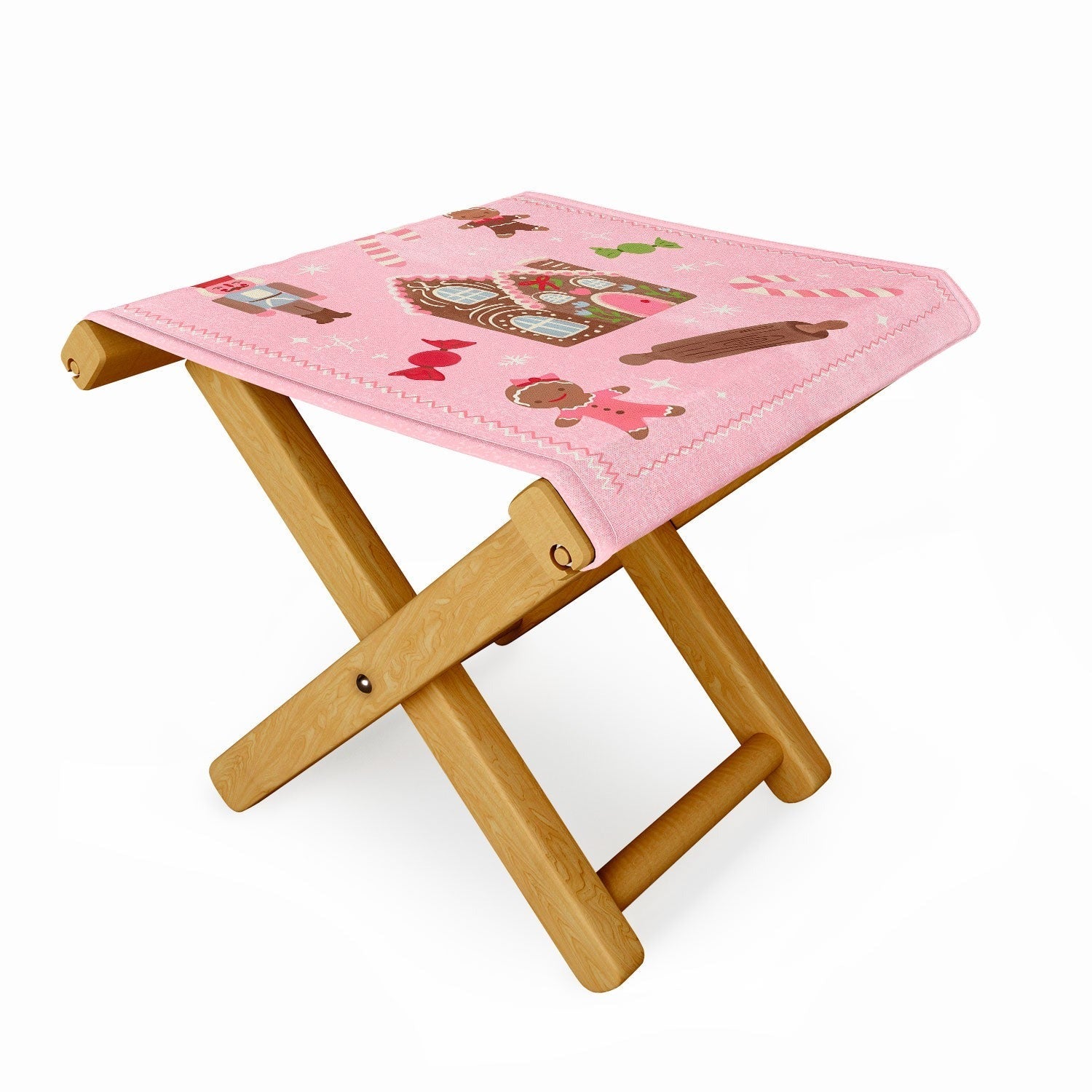 carriecantwell Sweet Christmas Holidays Folding Stool