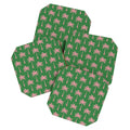 Design by Spark Pink Palm Tree Oasis Coaster Set