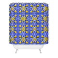 Design by Spark Dolce Vita Lemon Tile Shower Curtain