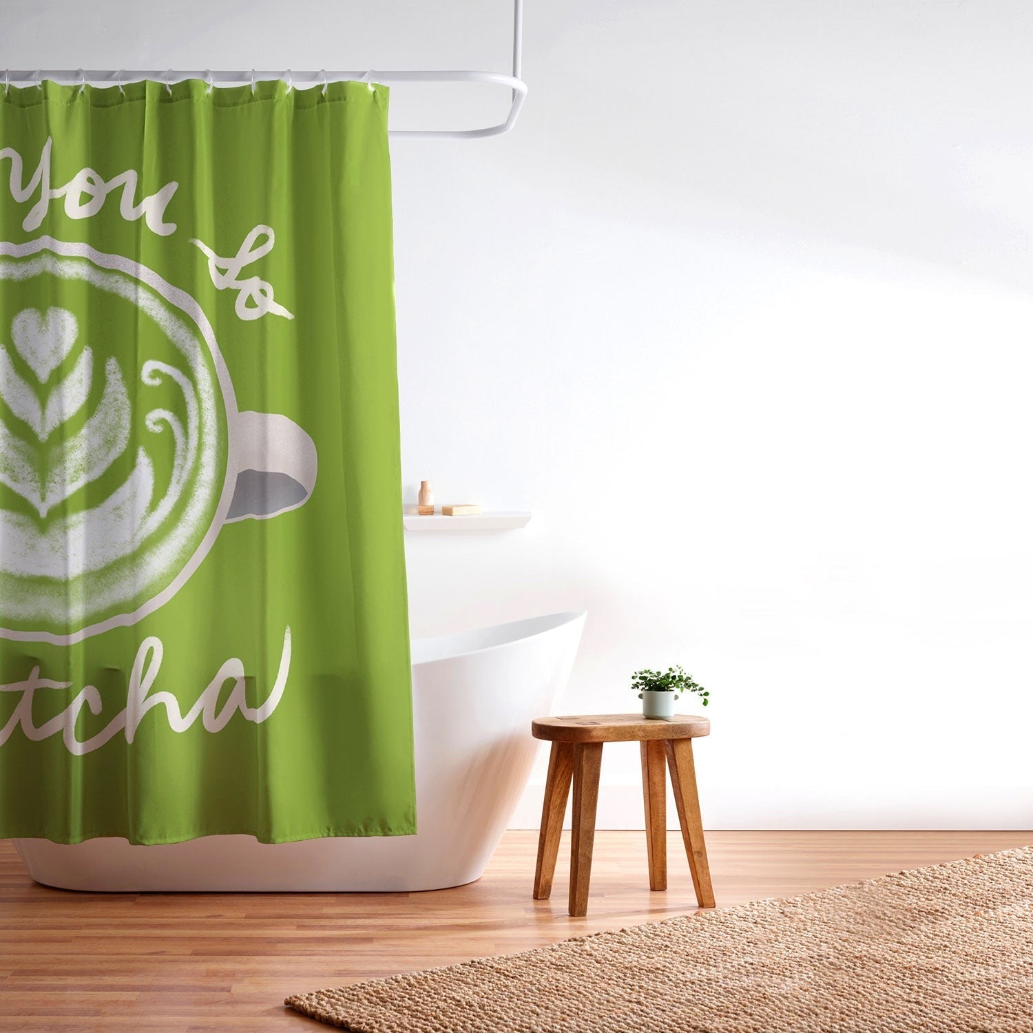 Design by Spark Love You So Matcha Shower Curtain