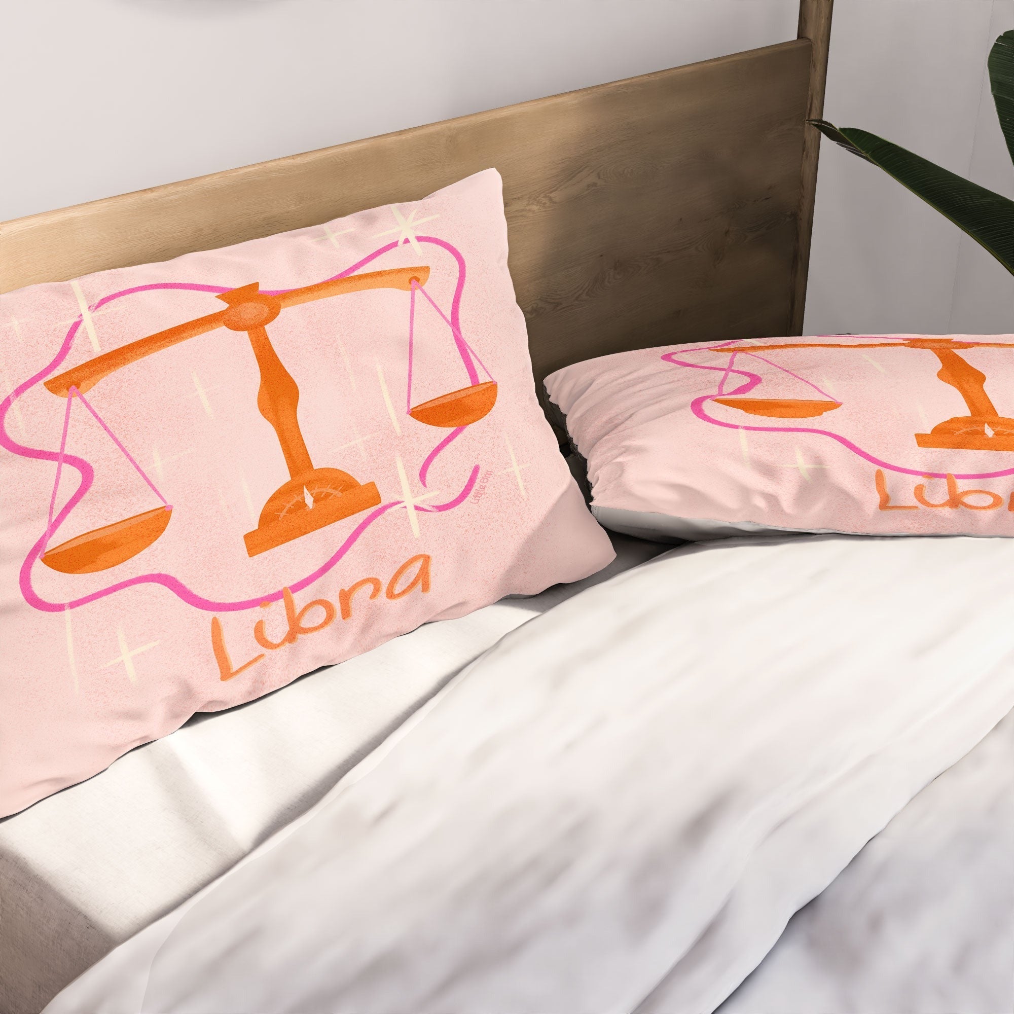 Little Om Zodiac Signs Libra Pillow Shams