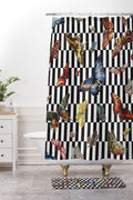 kikasworkshop Butterfly Ballet Shower Curtain And Mat