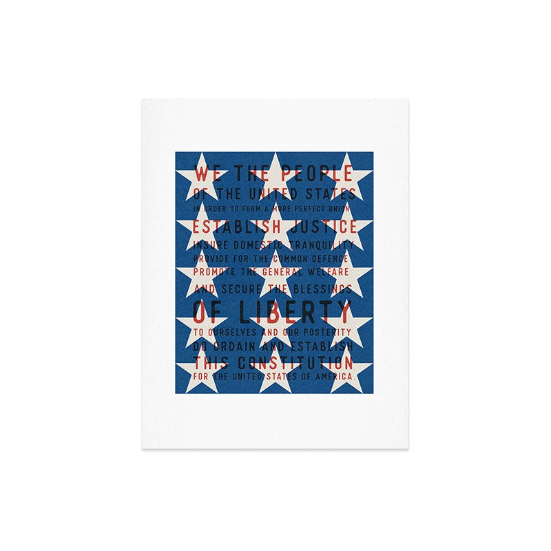 DENY Designs Starred Preamble Art Print