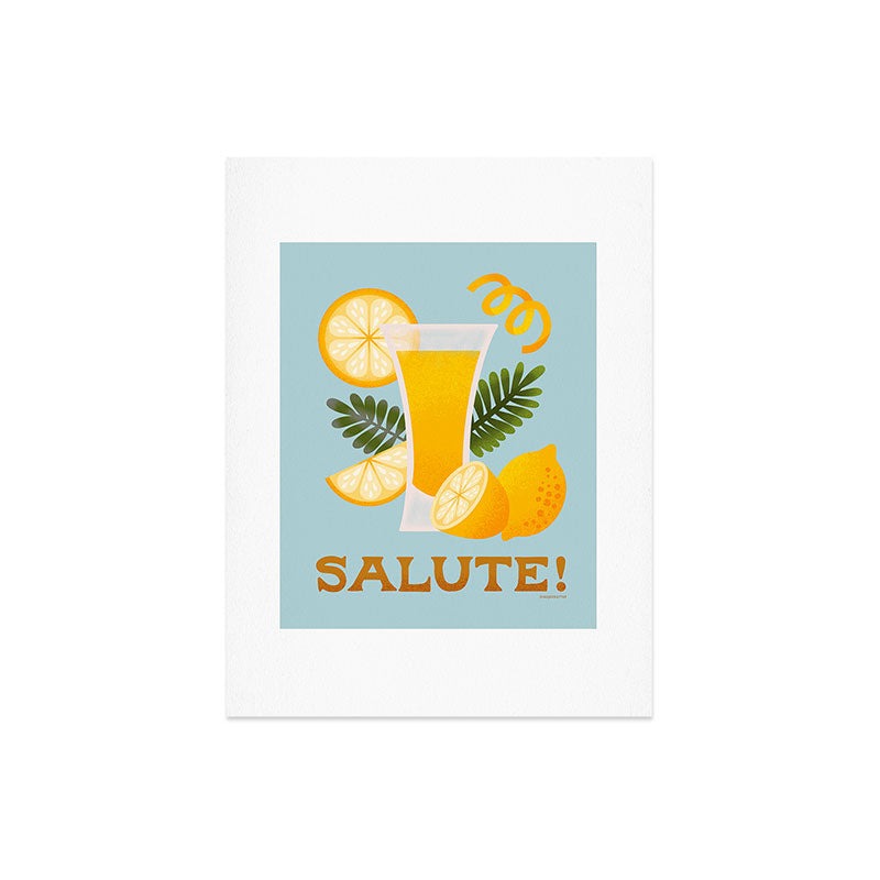 Jessica Molina Limoncello Cocktail Art Print