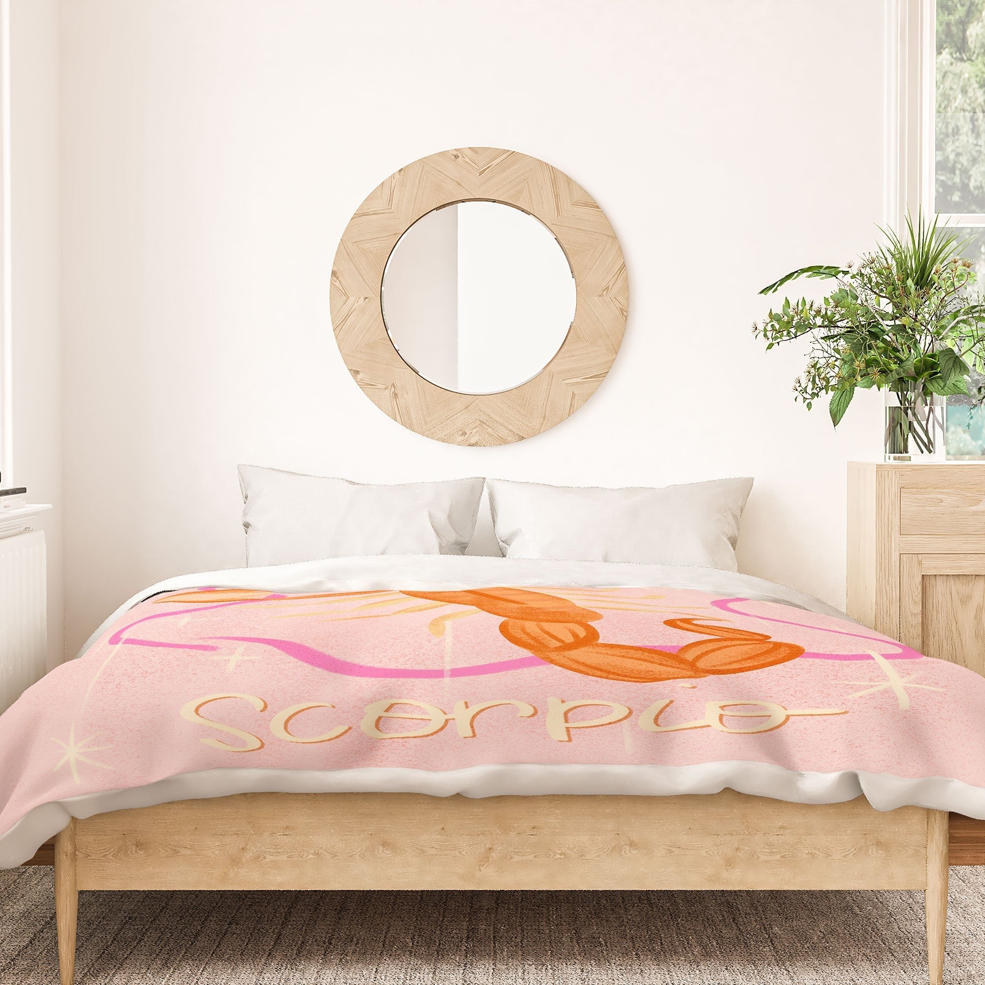 Little Om Zodiac Sign Scorpio Duvet Cover