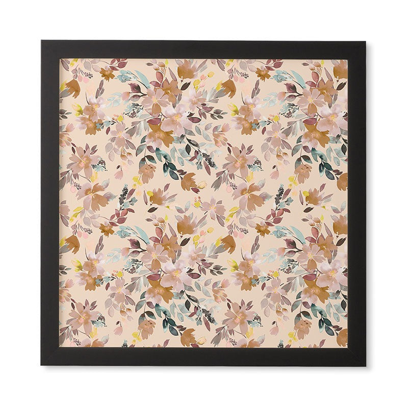 Ninola Design Botanic Retreat Floral Oleander Whimsical Soft Pink Framed Wall Art