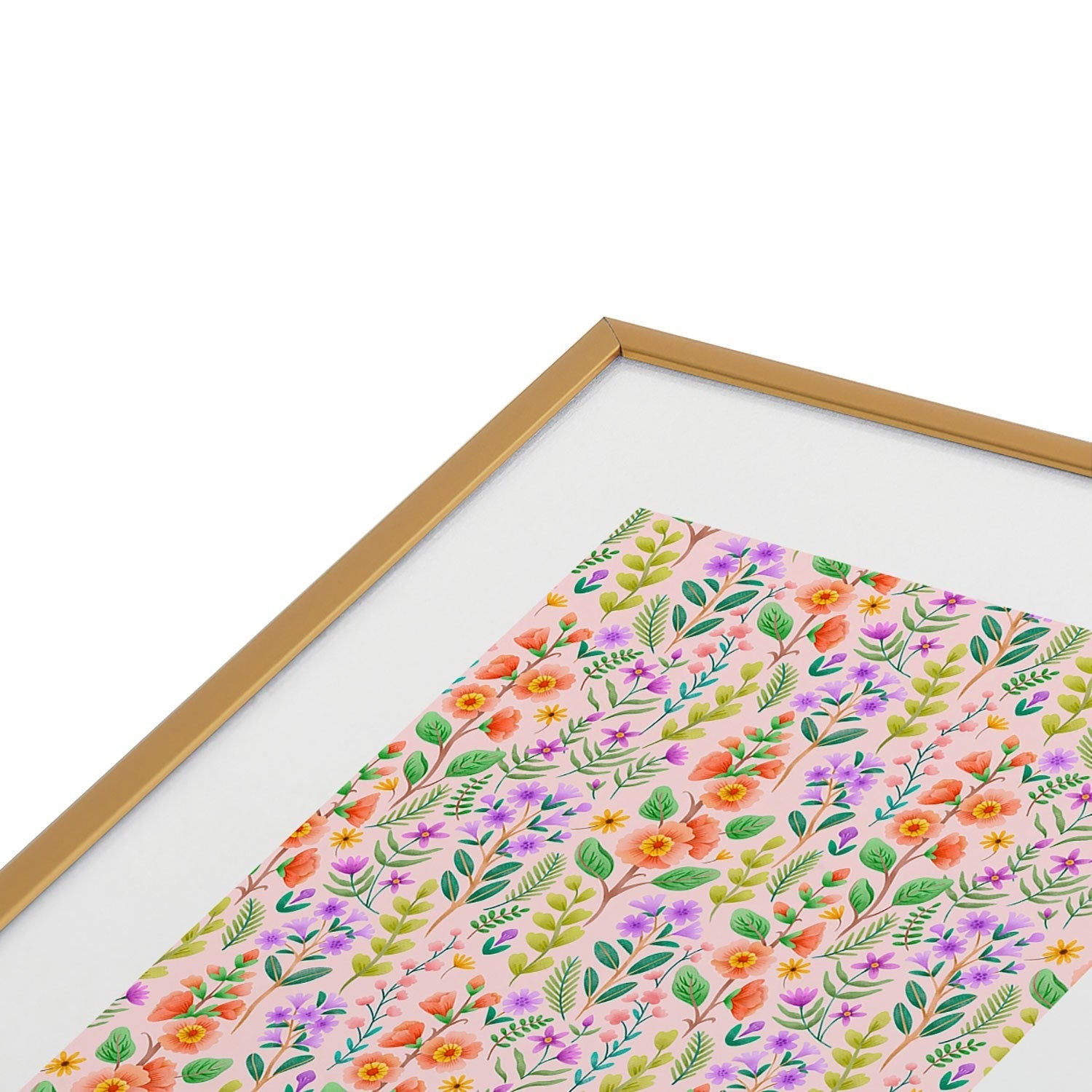 Pimlada Phuapradit Ditsy Spring Floral Metal Framed Art Print