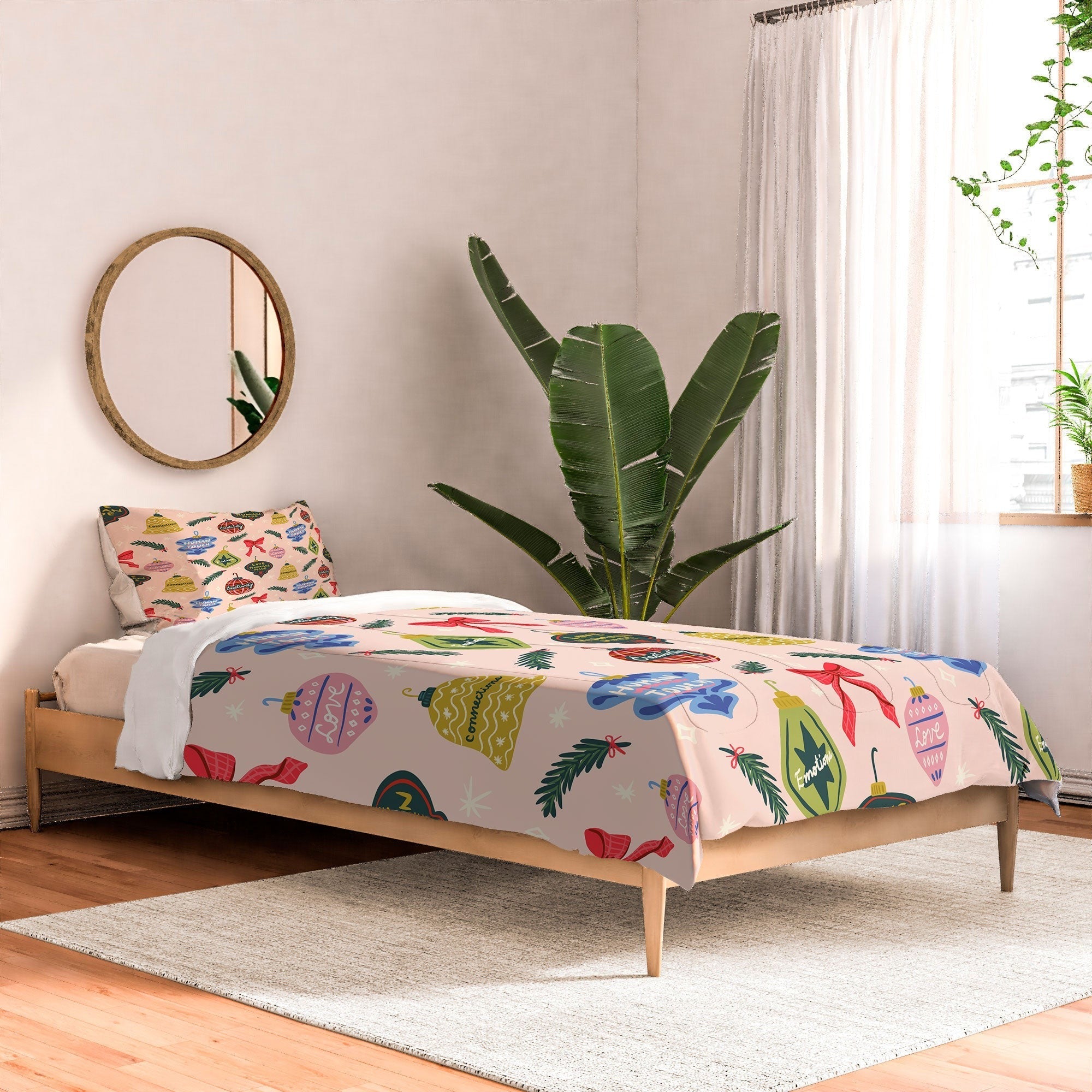 Design by Spark Love Human Made Christmas Ornaments Comforter