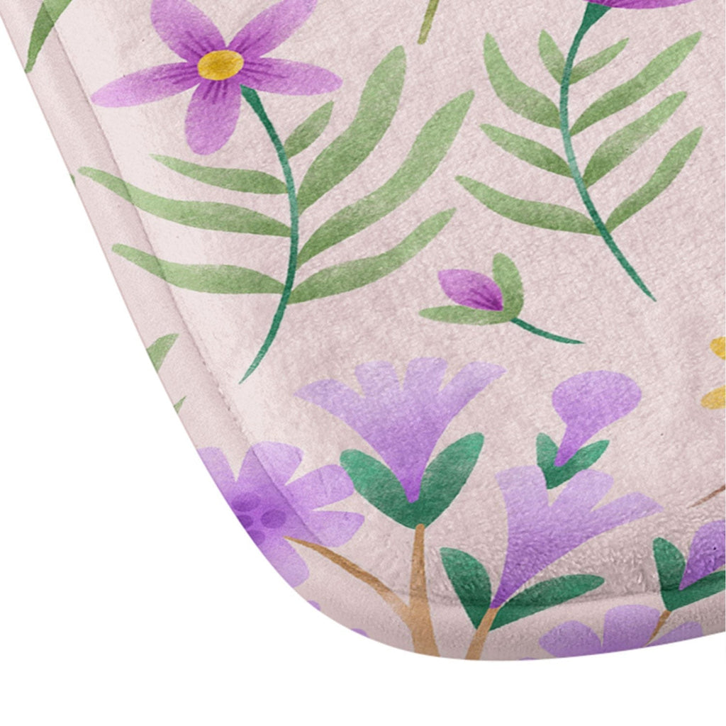 Pimlada Phuapradit Ditsy Spring Floral Memory Foam Bath Mat