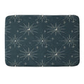 Little Om Pattern Little Moon navy Memory Foam Bath Mat