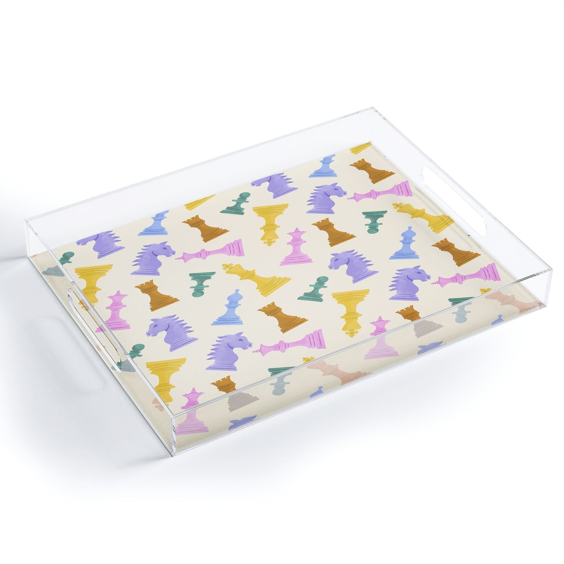 Design by Spark Chess Game Pieces Acrylic Tray