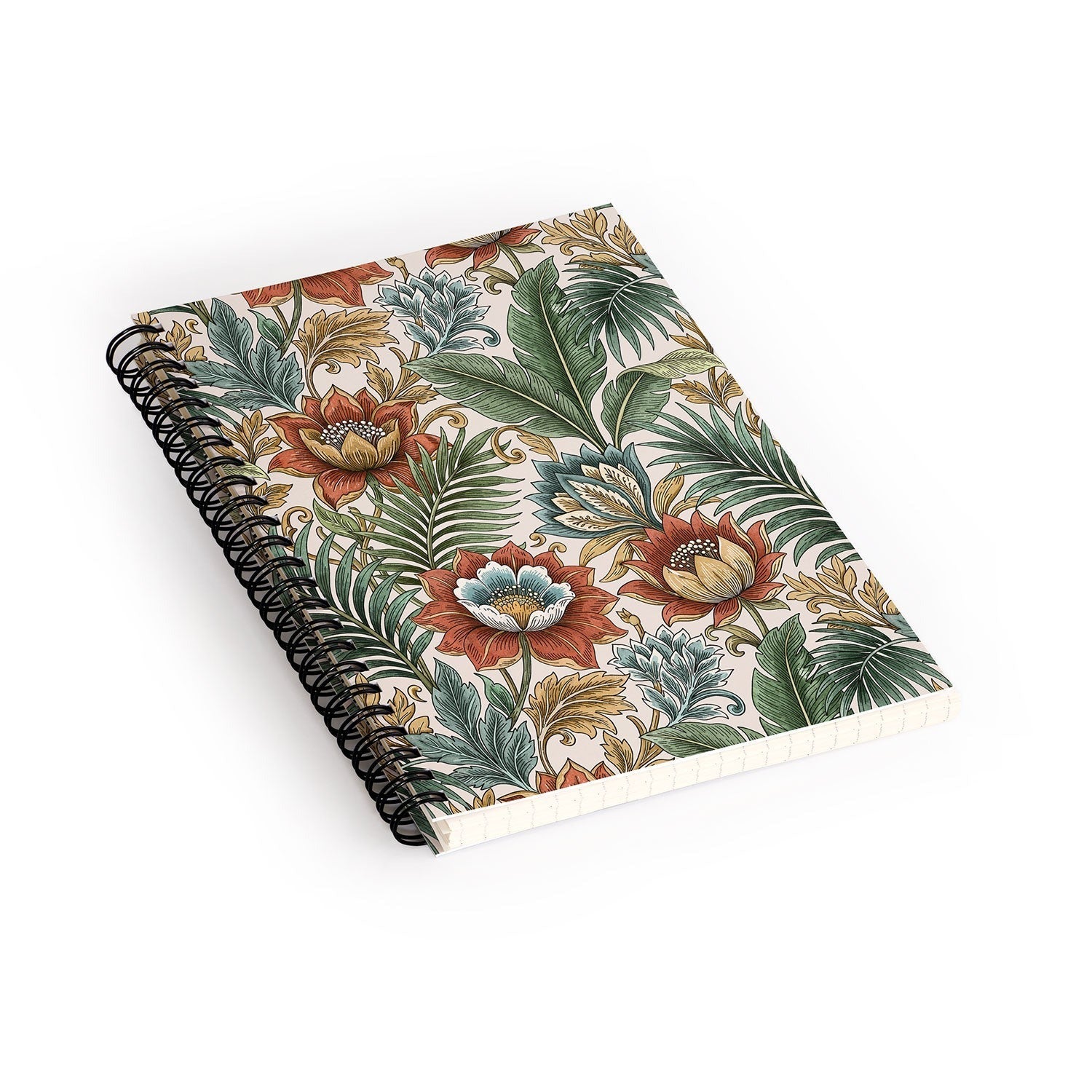 Marta Barragan Camarasa Retro Jungle Garden Spiral Notebook