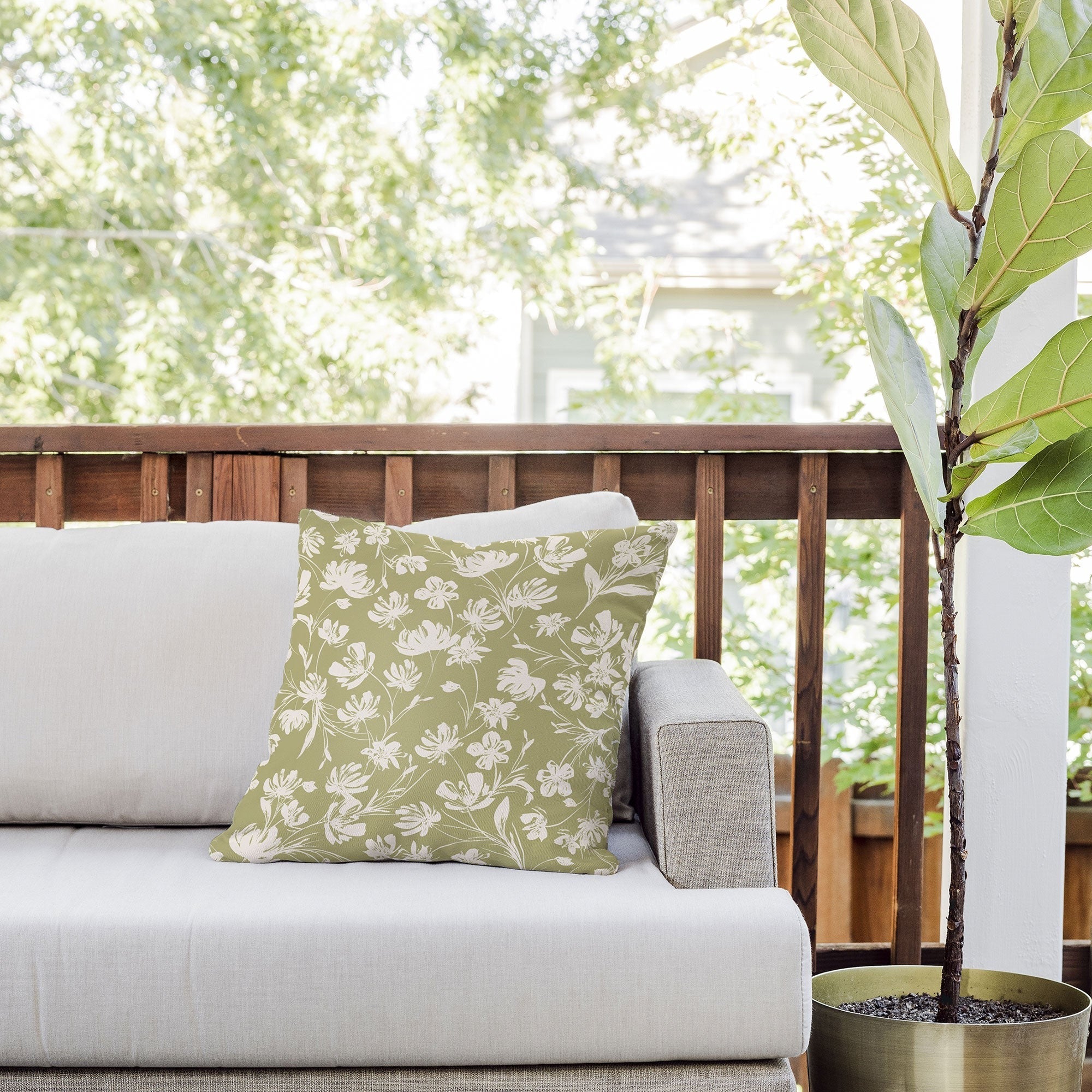 Gabriela Fuente Martine Outdoor Throw Pillow
