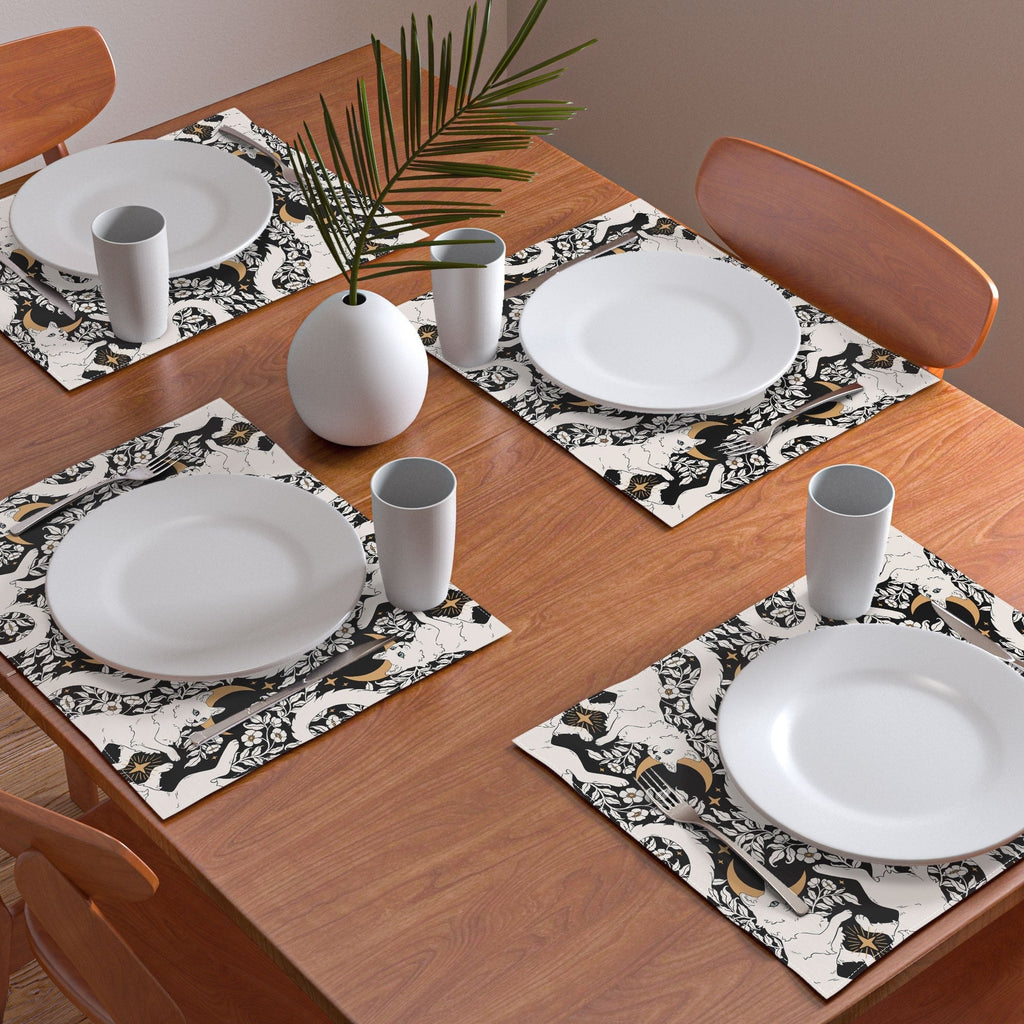 Avenie Celestial Cats Gold Placemat