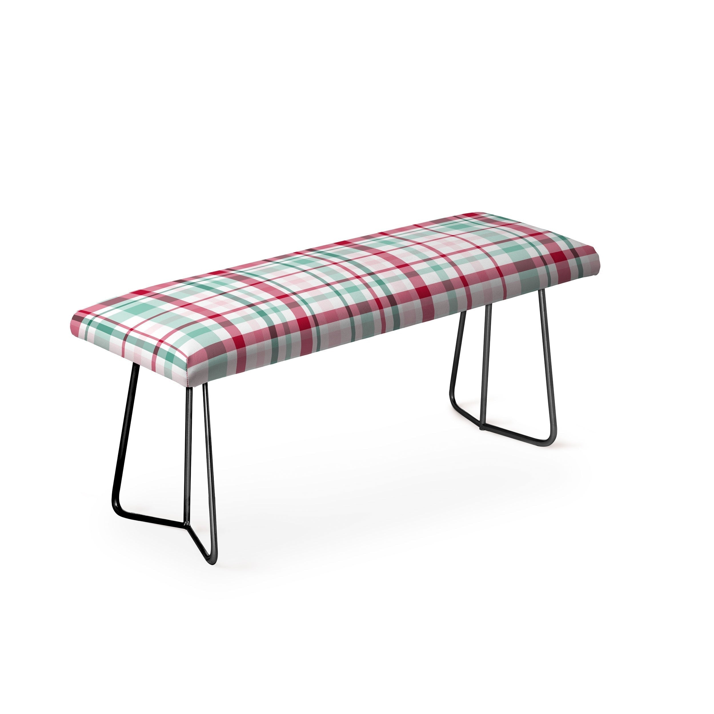 Lisa Argyropoulos Merry Vintage Plaid Bench