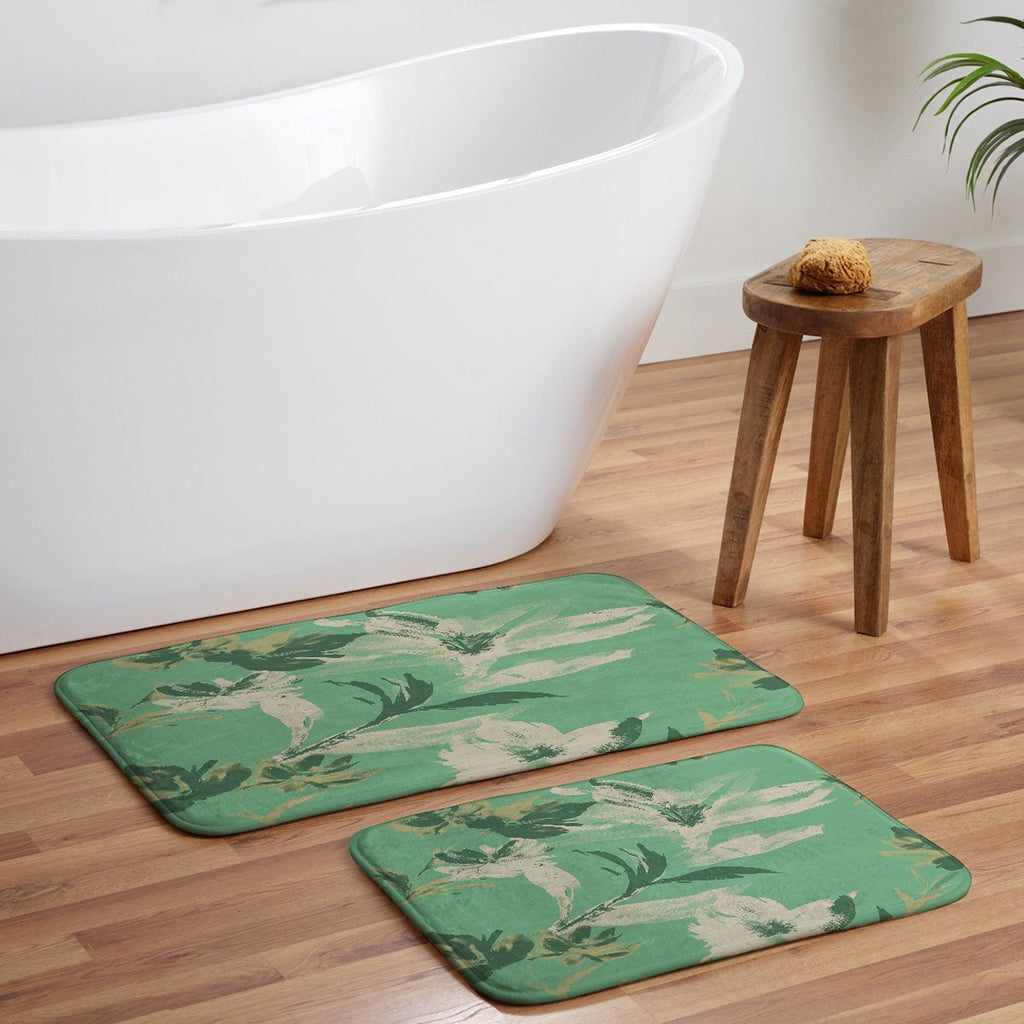 Gabriela Fuente Emma Green Memory Foam Bath Mat