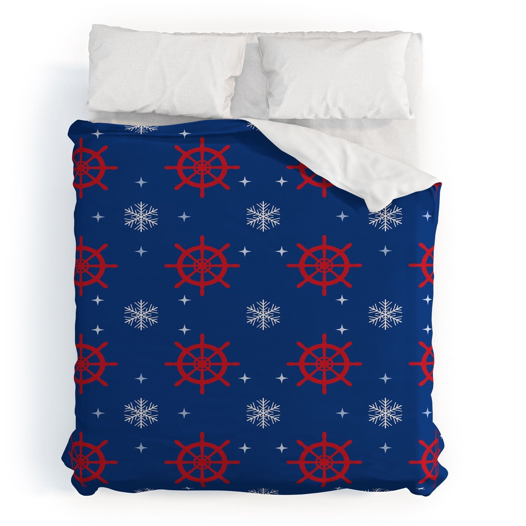 Design by Spark Holiday Helms and Snowflakes Duvet Cover