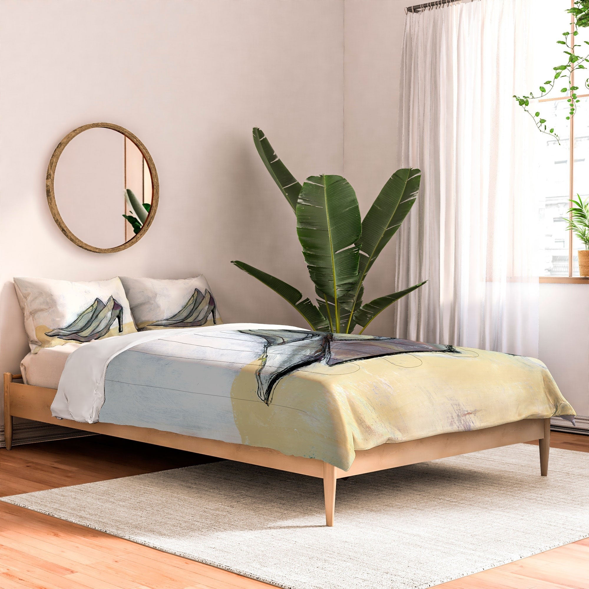 Sophia Buddenhagen Grey Stiletto Comforter
