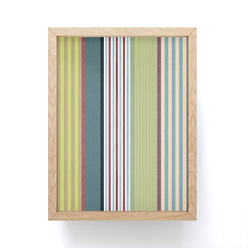 Marta Barragan Camarasa Colorful Stripe Delight Framed Mini Art Print