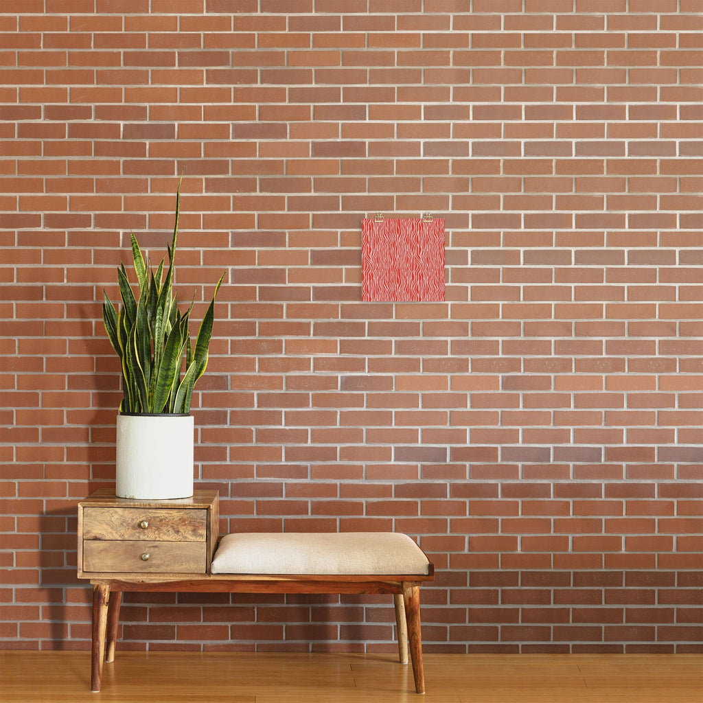 Avenie BR Red Zebra Stripe Art Print